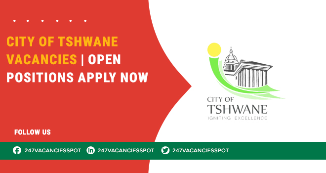 City of Tshwane Vacancies for Skilled and Entry-Level Workers