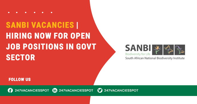 SANBI Vacancies 2025 for Botanical and Ecological Specialists